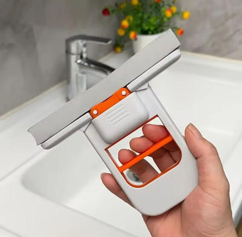 Foldable Mini Mop | Portable Desktop Wet & Dry Cleaning Mop | Self‑Squeezing